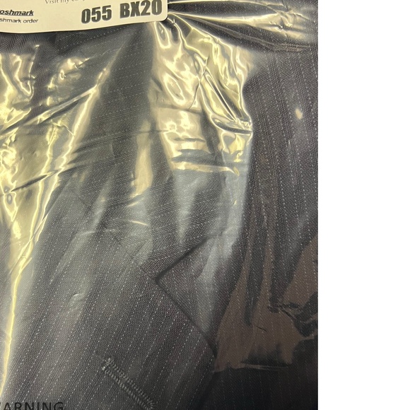 Calvin Klein Jacket Blue Blazer Pure Wool Notched Lapel 3-Button Tailored Mens - Picture 15 of 15